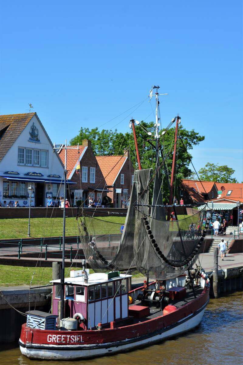 greetsiel, fishing boat, ostfriesland, port, fishing, day, crab, nature, ship, boat, sun, fishing cutter, fishing boat greetsiel, cutter, crab cutter