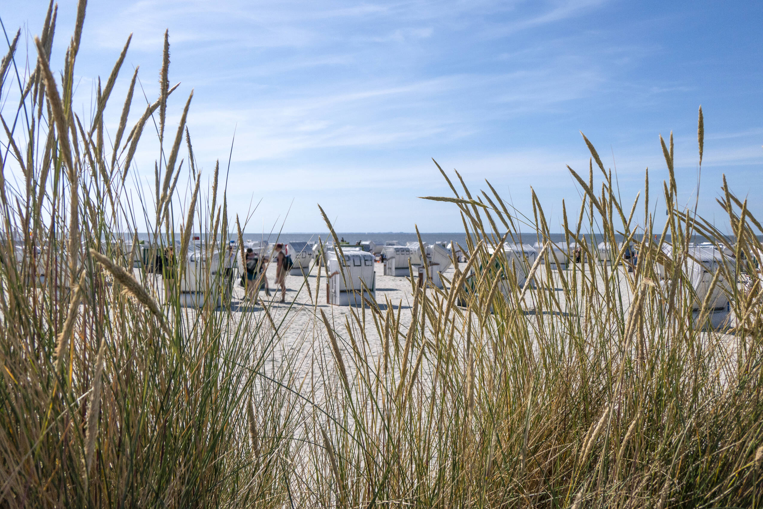 Strand an der Nordseeküste bei Norddeich in Ostfriesland