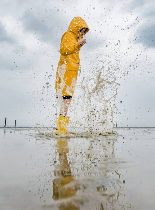 Wattenmeer an der Nordseeküste bei Norden in Ostfriesland