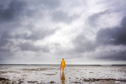 Wattenmeer an der Nordseeküste bei Norden in Ostfriesland