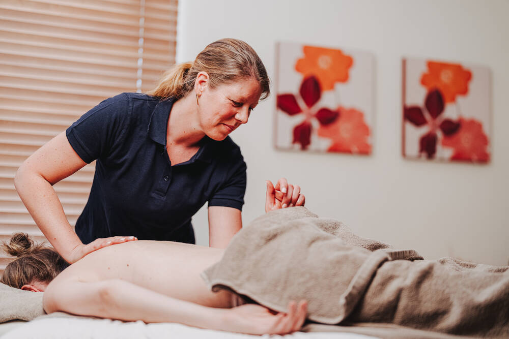 Rücken-Sportmassage