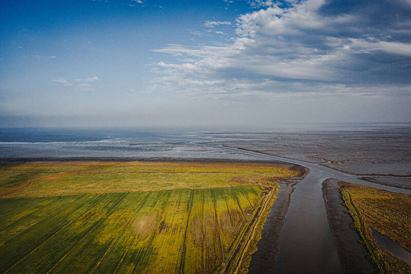 Naturlandschaft Ostfrieslands rund um Norden an der Nordseeküste